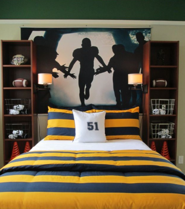 Dinding dengan tema olahraga